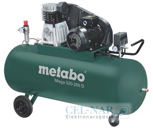 Sprężarka tłokowa kompresor Mega 520-200 D Metabo